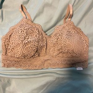 Aerie XL tan lace bralette